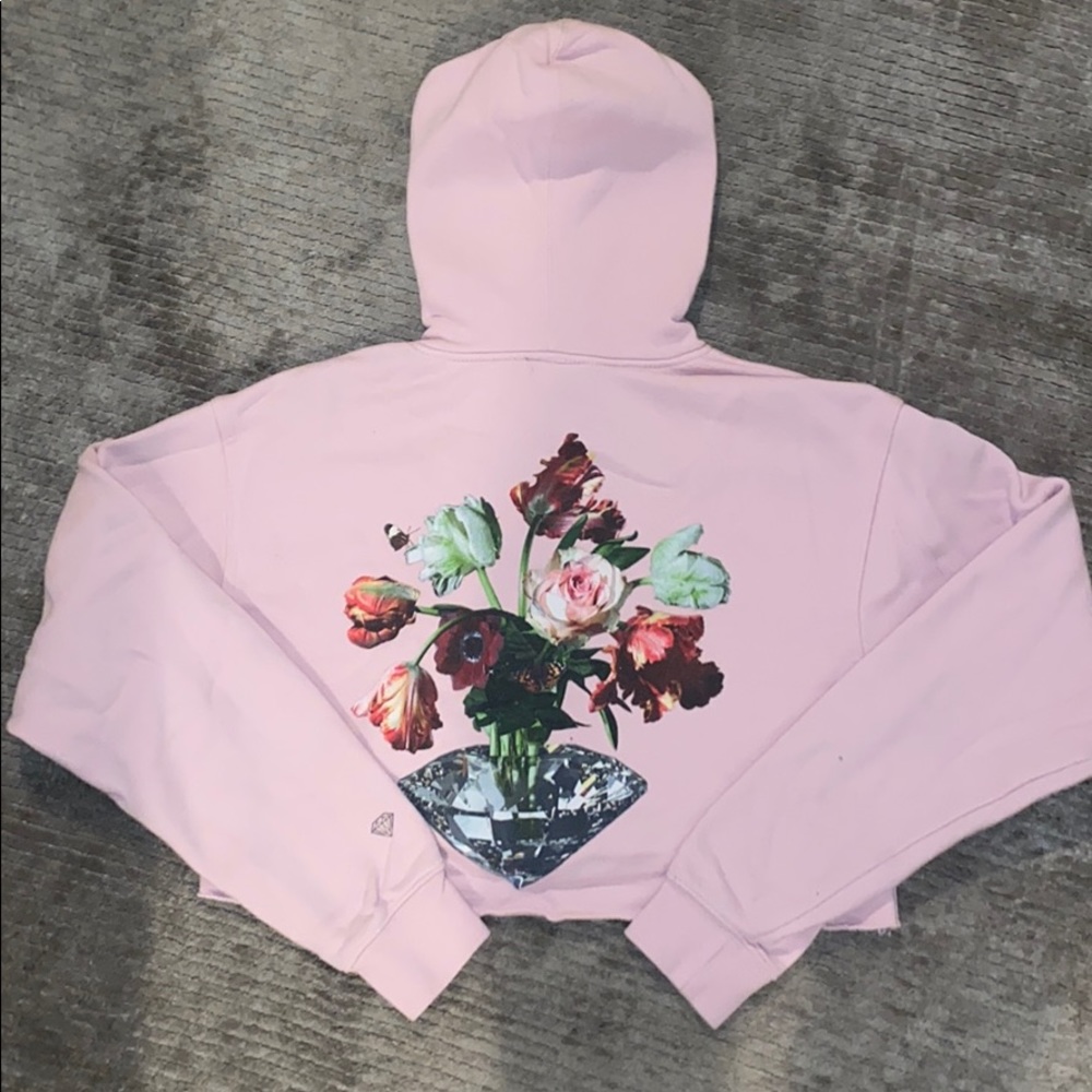 Cropped pink hoodie - Diamond Supply Co.
